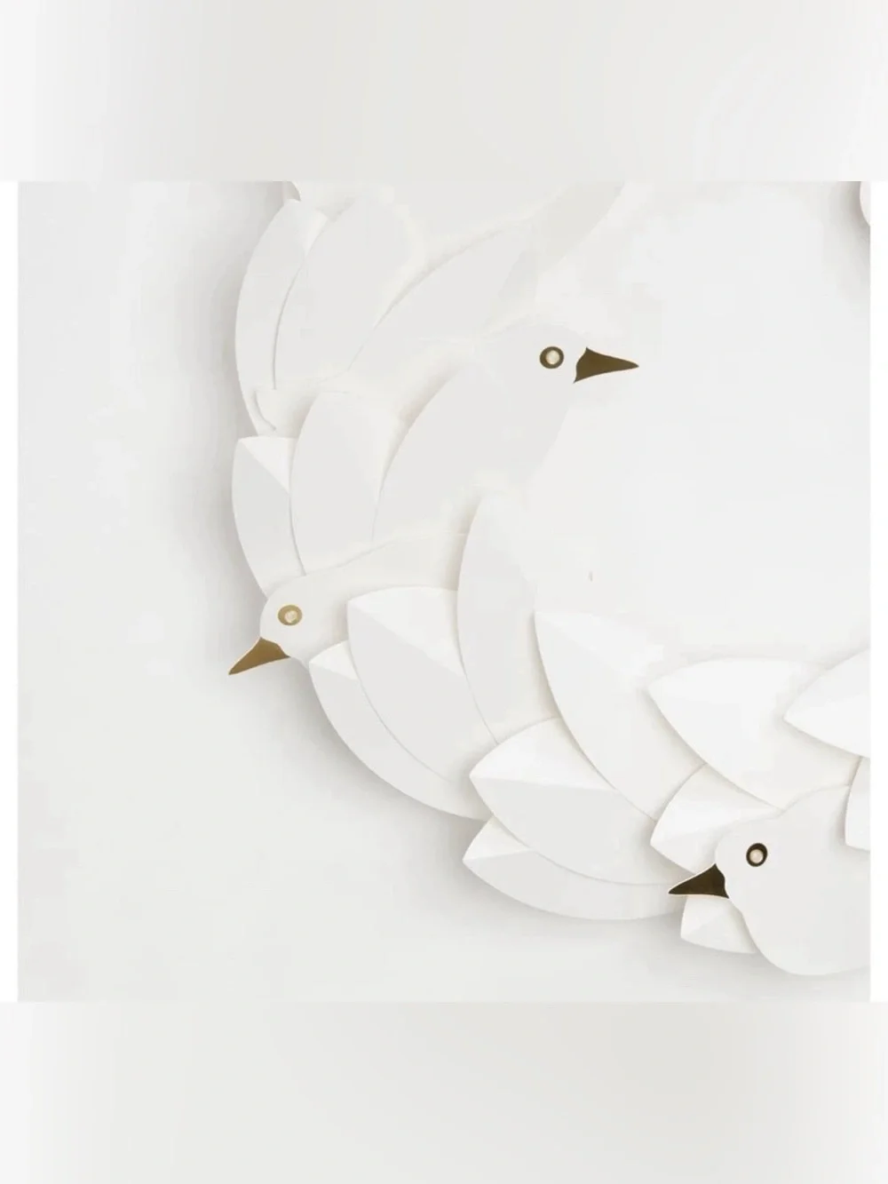 IKEA STRALA LED Christmas Wreath Battery Operated/doves White  706.005.36 New